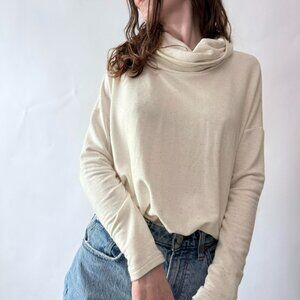 Soft Cowl Neck Long Sleeve